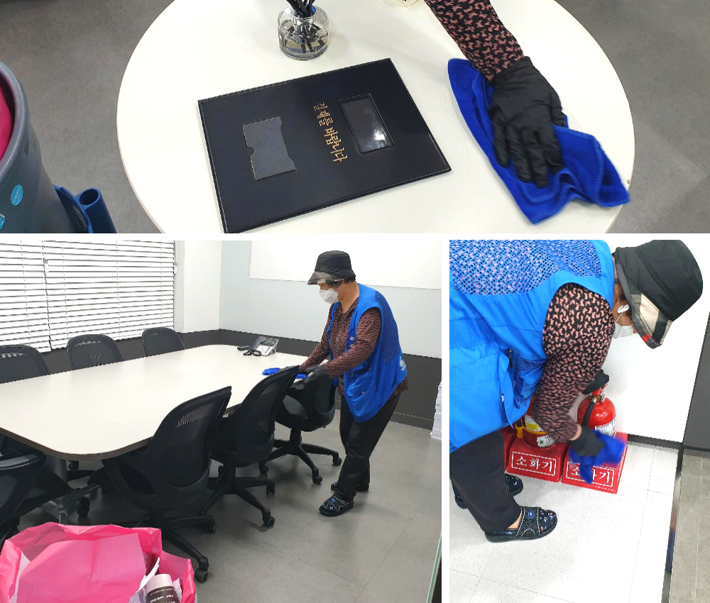 이천 사무실 정기청소 - 100평과 200평, 깨끗한 환경을 유지합니다 관한 작업사진입니다.