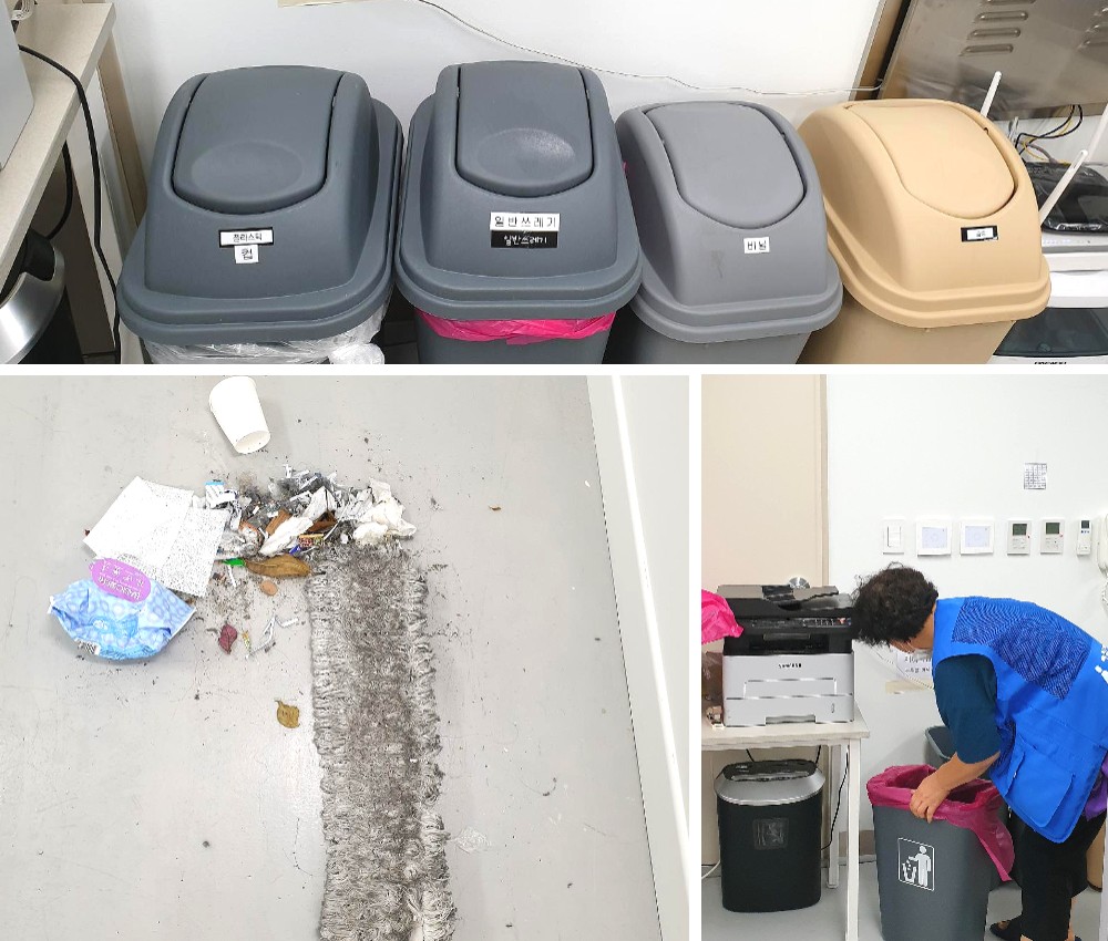 주 5회 이천 사무실 청소용역 - 깨끗한 환경을 매일 관리하세요 관한 작업사진입니다.