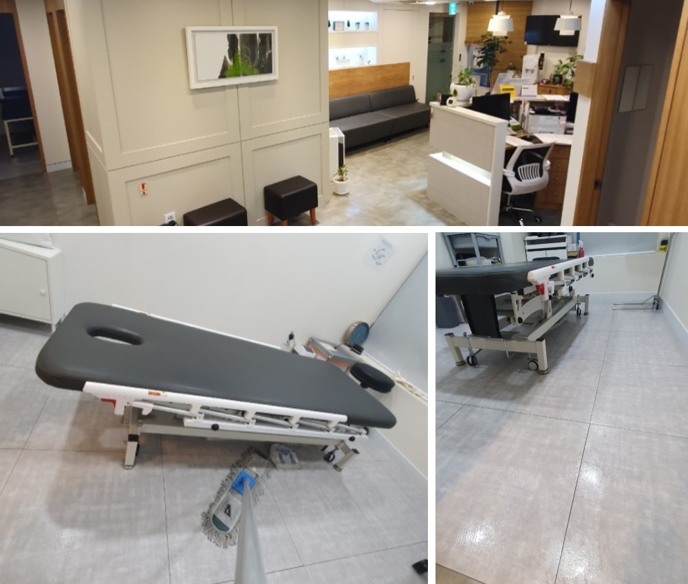 이천시 인근 병원, 주3회와 주5회 청소로 위생 우선 관한 작업사진입니다.