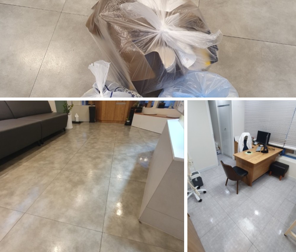 이천시 인근 병원, 주3회와 주5회 청소로 위생 우선 관한 작업사진입니다.