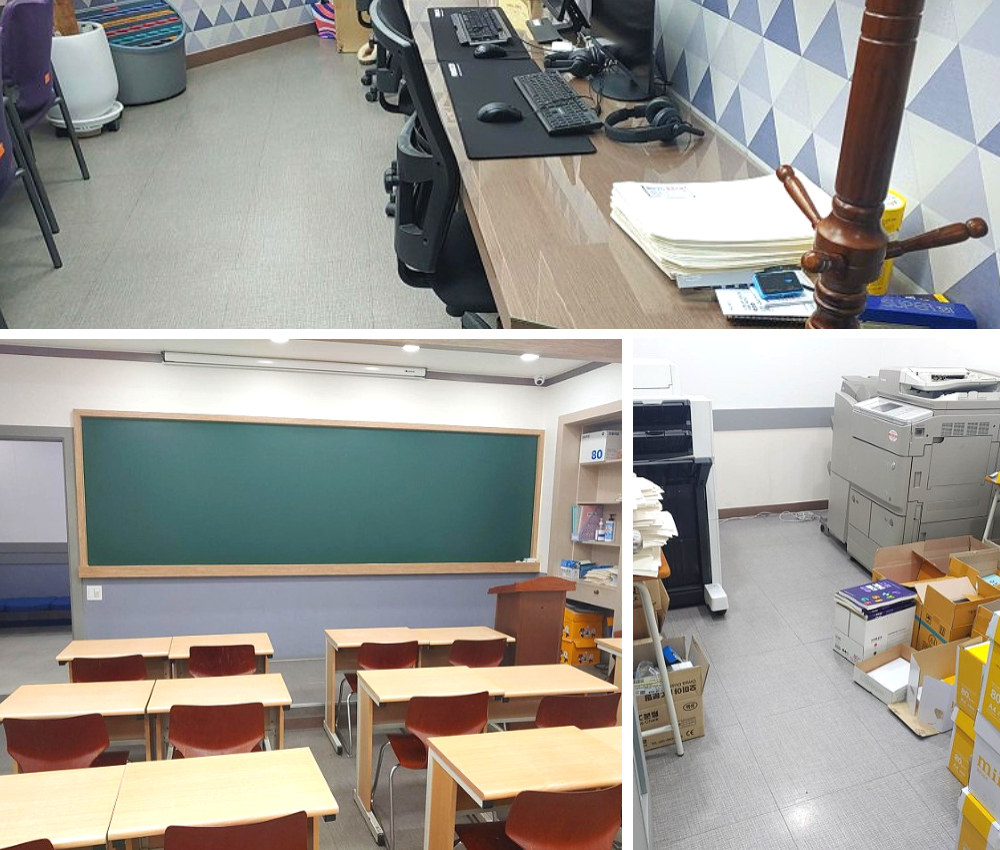 이천시 학원 청소 - 깨끗한 학습환경을 제공합니다 관한 작업사진입니다.