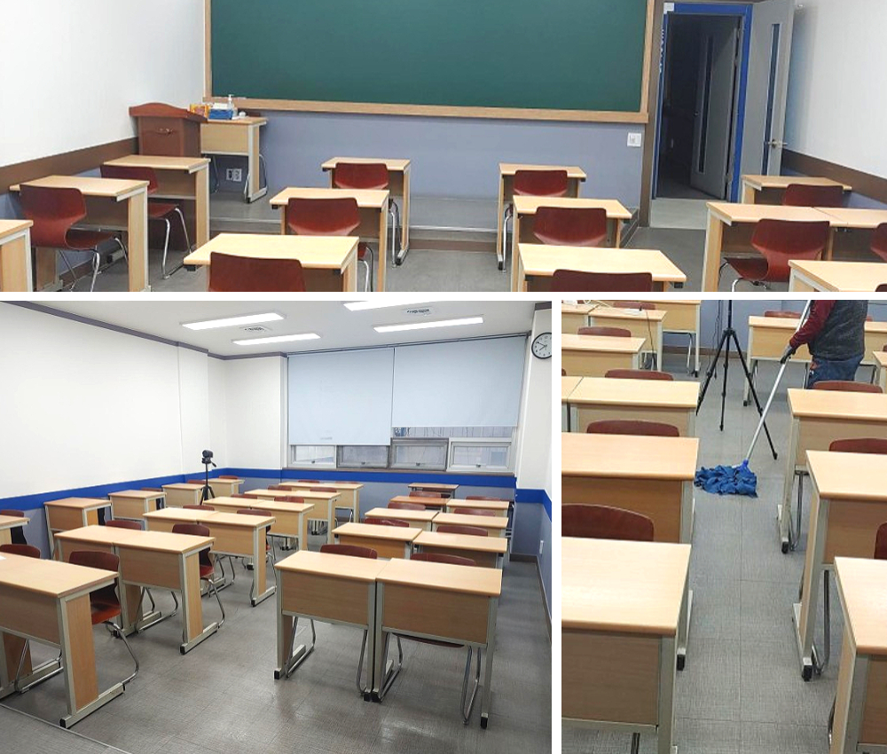 이천시 학원 청소 - 깨끗한 학습환경을 제공합니다 관한 작업사진입니다.